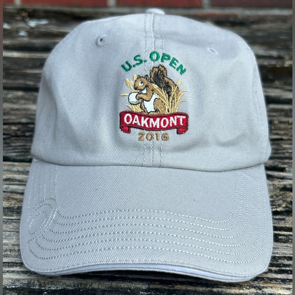 U.S. Open Golf Hat 2016 Oakmont Embroidered Adjustable USGA Member Squirrel - Picture 3 of 9